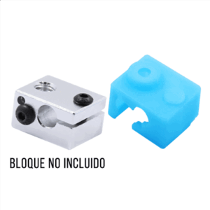 Silicona Protector simil E3D para bloque V6 - Funda silicona para hotend simil E3D COD 31081 C14