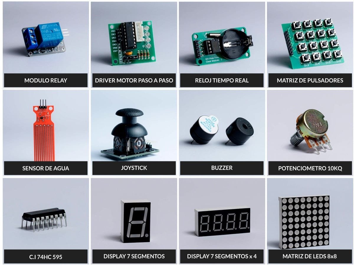 Kit Arduino robotica 39 componentes COD 722 - Imagen 5