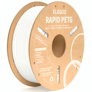 BLANCO PETG RAPID Elegoo Filamento Diámetro 1,75mm 1kg 50.203.0217