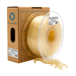 CRISTAL Crystal NATURAL TRANSPARENTE Red PLA Filanova x 1Kg Filamento 1.75