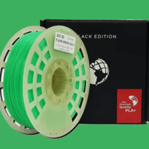 VERDE FLUORECENTE GST CON CAJA PLA Filamento 3D 1.75 1KG