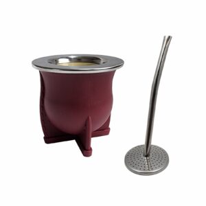 BORDO MATE LASERABLE con bombilla acero inoxidable