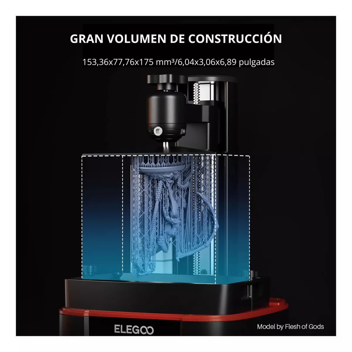 Mars 4 9k 153x77x175mm Lcd Impresora Resina Elegoo - Imagen 5