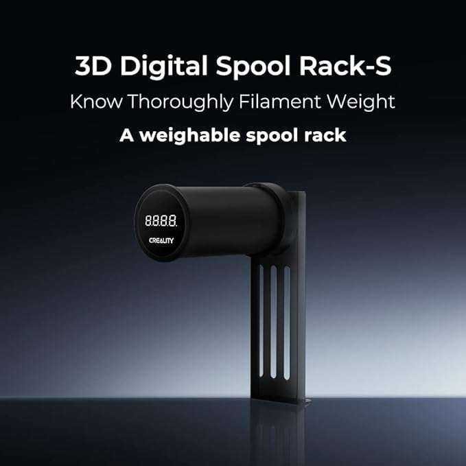 Spool Rack Creality Soporte de carrete de filamento para impresora 3D, estante de carrete digital pesado con batería recargable, soporte de filamento de pantalla HD de alimentación suave para Ender 3, Ender 3 C18+ - Imagen 2