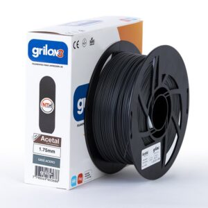 GRIS ACERO Acetal GRILON FILAMENTO 3D 1.75MM 1 KG