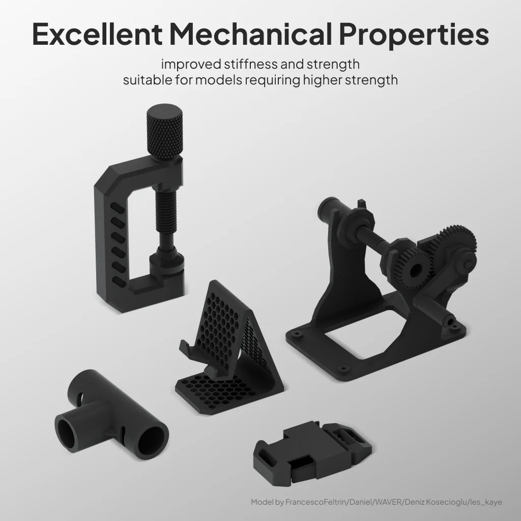 NEGRO FILAMENTO ELEGOO PLA – FIBRA CARBONO -1.75mm-1KG- 50.203.0464 - Imagen 4