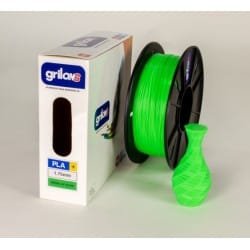 VERDE UV GLOW PLA+ 850 GRILON FILAMENTO 3D 1.75MM 1KG PLAMAS GRILON M11IVF175CJ