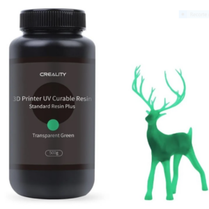 VERDE TRANSPARENTE Dura Plus Resina Creality 1000G 1KG