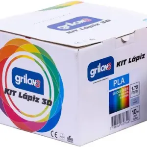 Kit 20 Colores Lapiz 3d Filamento Grilon3  200m